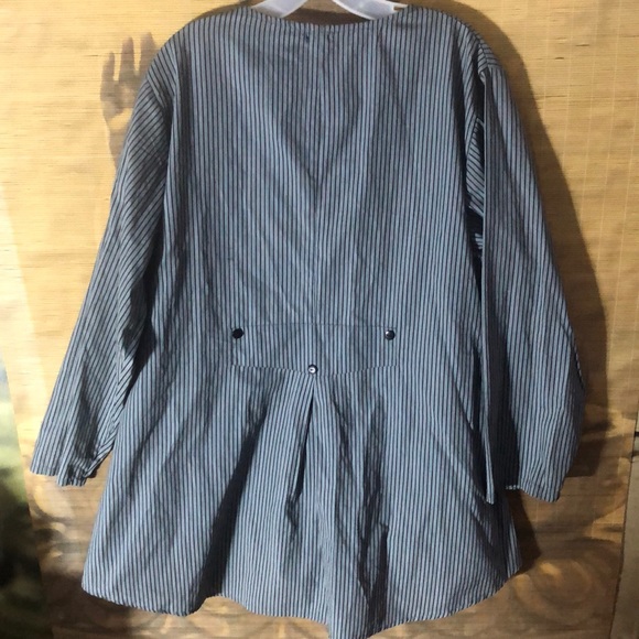 NWT NEW! TULIP brand XL Button down ivy jacket blouse Smock top oversized shirt - Picture 6 of 15